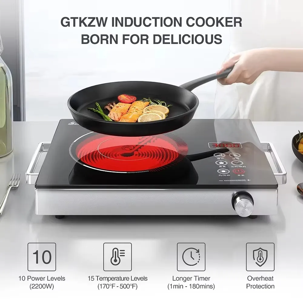 – Countertop Outdoor Energy-Efficient for Kitchen, Even RAF Stove Electric Plate 3500W | Steep discount Cooker Use Heating Chula | Infrared for Burner Fast, High-Power Portable and Steep discount Electric Home, Hot
