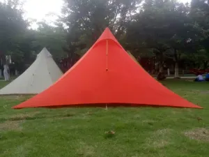 1-4 People Water-Proof 2-Side-Silicon-Coating Flysheet Ultralight 4-Season Tent Inner Tent and Poles (4 People Inner Mesh)