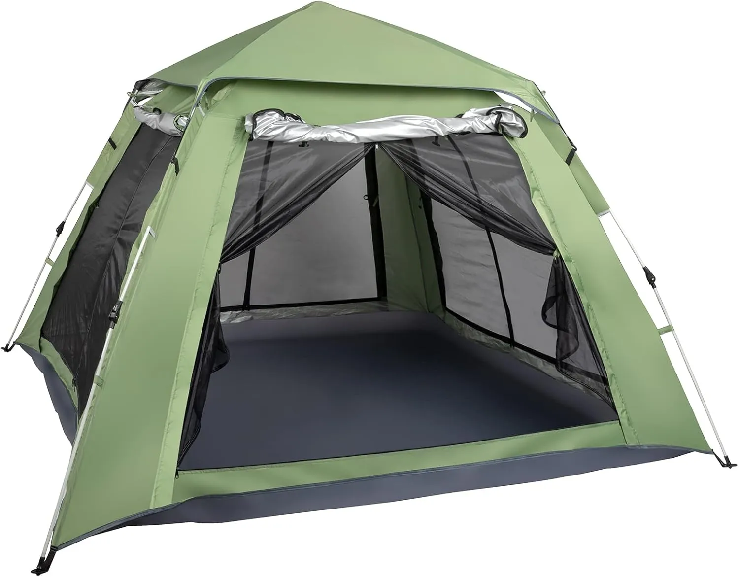 1 Person Patio Dome Tent, All-Weather Camping Tent, Easy Setup Portable Outdoor Tents with Dual-Way Zip and Carrying Bag, Windproof & Waterproof Heavy Duty Tents for Beach Hiking Travel,