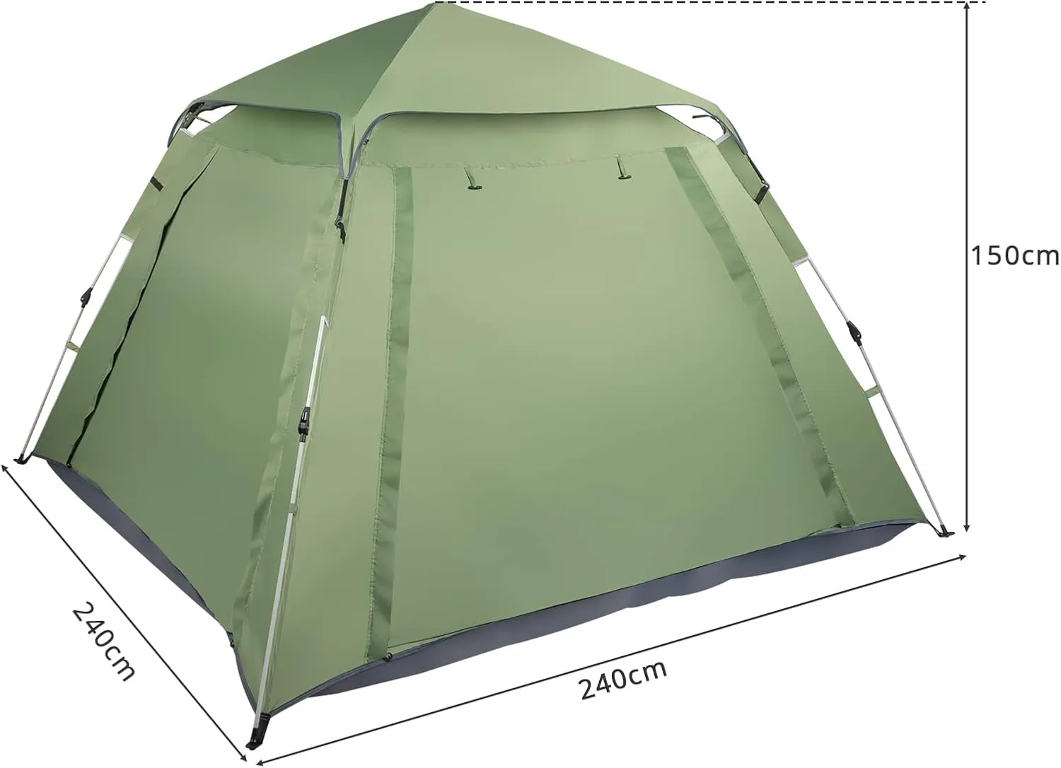 1 Person Patio Dome Tent, All-Weather Camping Tent, Easy Setup Portable Outdoor Tents with Dual-Way Zip and Carrying Bag, Windproof & Waterproof Heavy Duty Tents for Beach Hiking Travel,