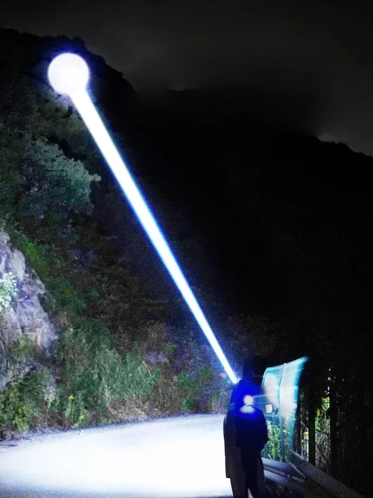 1000000LM Powerful Long Range LED Headlamp, 800W USB Rechargeable Flashlight, High Power Outdoor Head Light for Fishing