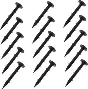 100pcs Plastic Tent Stakes for Camping Ground Nails for and Tarps Lightweight and Reusable Stable Support for Outdoor Activities