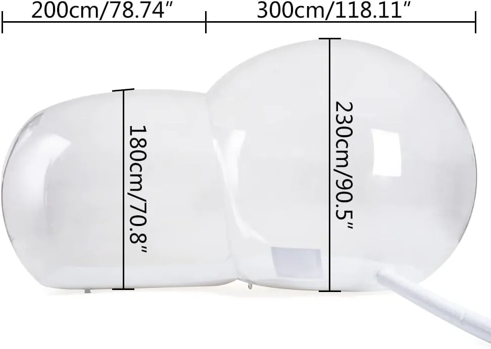 10ft Bubble Tent with Blower Inflatable Bubble Dome House Transparent Camping Tent Inflatable Tent Garden Igloo for Parties Camping Traveling Hiking,5min Inflation Time
