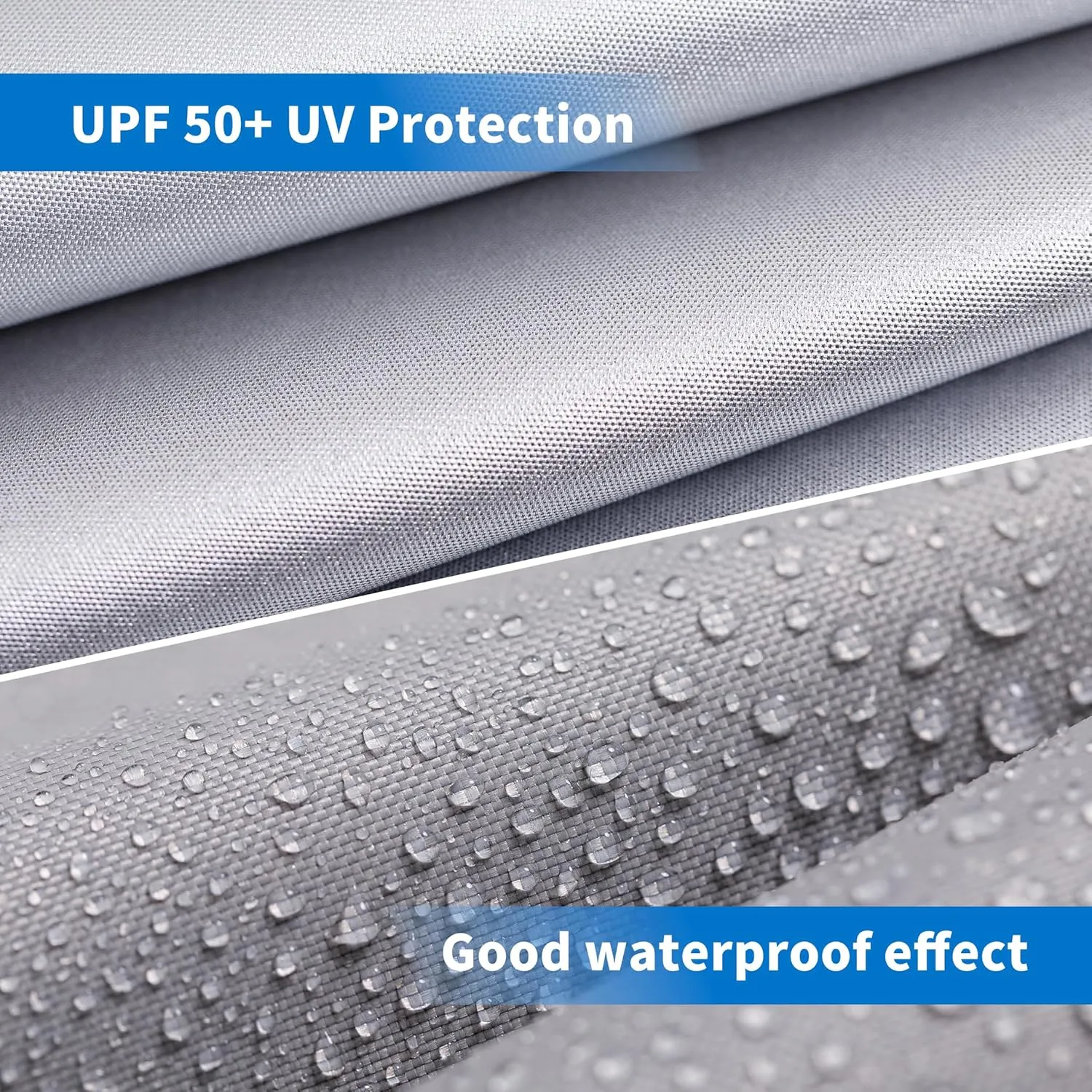 10x10 Canopy Replacement Top Cover with 2 Air Vents, Silver Coated Waterproof 150D Oxford Fabric Pop Up Tent for Straight Leg Gazebo Garden Patio Camping Picnic (Sky Blue, 10x10 ft)