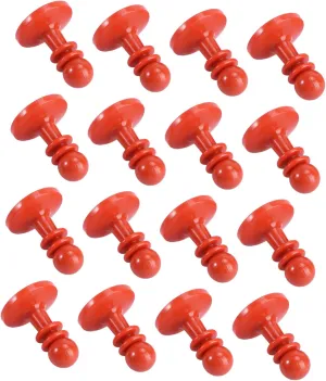 16Pcs Protection Tent Rods Insulated Caps for Outdoor Camping Durable Tent Pole Support Kit with Tent Tarp Grabbers Heavy Duty Weather Resistance