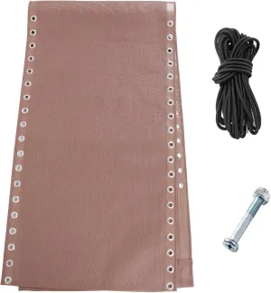 17" 19" 21" Wide Zero Gravity Chair Replacement Fabric, Repair Cloth with 4 Gravity Chair Replacement Cord Screws Kit, Zero Gravity Chair Accessories for Sling Patio Lawn Lounge Chair, Brown