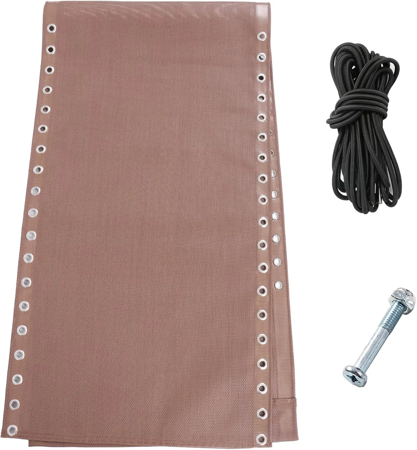 17" 19" 21" Wide Zero Gravity Chair Replacement Fabric, Repair Cloth with 4 Gravity Chair Replacement Cord Screws Kit, Zero Gravity Chair Accessories for Sling Patio Lawn Lounge Chair, Brown