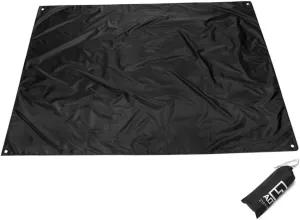 1pc Outdoor Floor Mat Thick Portable Picnic Mat Multipurpose Mats Outside Ground Camping Camper Waterproof Carpet Utility Foldable Lightweight Black 210t Oxford Cloth Coating