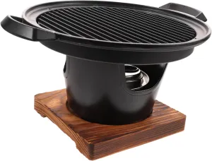 1set Portable Household Barbecue Grill Non-stick Grilling Stove Compact Bbq Supplies for Camping Picnics and Home Cooking Easy to Clean Lightweight and Versatile
