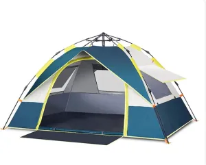 2-3 Person Lightweight Backpacking Tent pad Windproof Camping Tent Awning Family Tent Double Layer with Automatic Pop-Up Beach Tent for Outdoor Camping Family Beach Hunting Hiking Hopeful