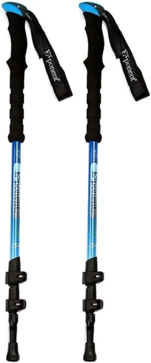 2-Pack Collapsible Trekking Poles – Adjustable Carbon Fiber Hiking Walking Sticks with Quick Lock System, Ultralight and Durable for Camping, Backpacking, Climbing, Outdoor Hiking Gear