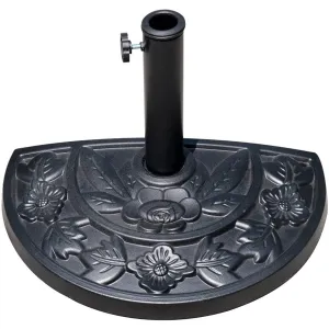 20 lbs. Resin Outdoor Patio Umbrella Base in Black