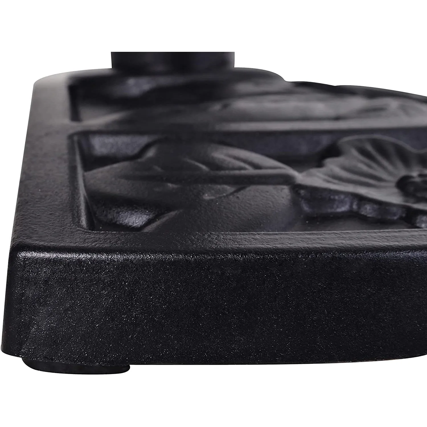 20 lbs. Resin Outdoor Patio Umbrella Base in Black