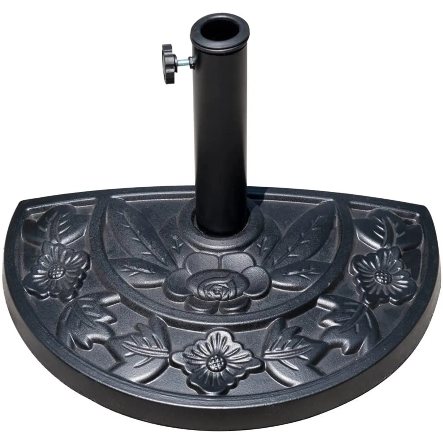 20 lbs. Resin Outdoor Patio Umbrella Base in Black