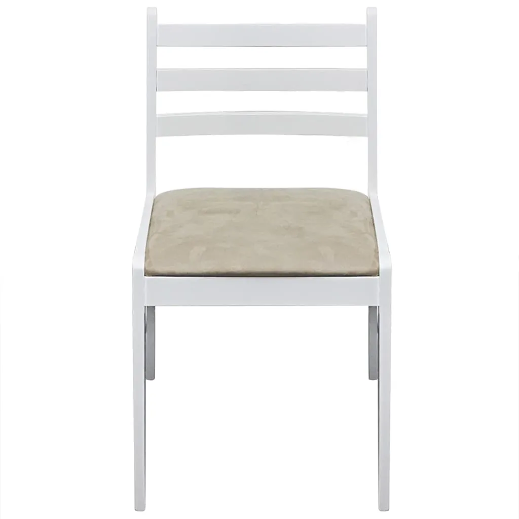291746 2/4/6 pcs Wooden Dining Chairs Square 2 Colours Selectable