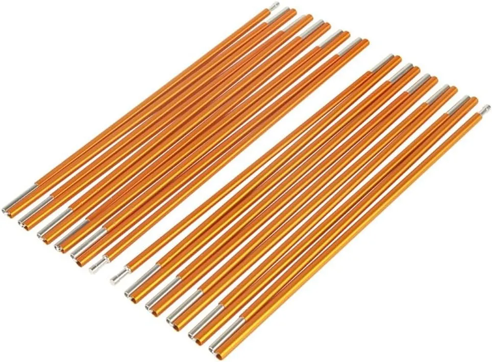 2pcs Tent Rods, Tent Pole Tent Bar Aluminum Tent Pole Rod, Outdoor Aluminum Alloy Replacement Camping Tent Poles Outdoor Camping Support Poles(3.4m)