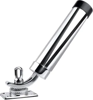 360 Degree Adjustable Fishing Rod Holder，Hoffen Deck Mount 316 Stainless Steel Rod Pod Rack for Marine Boat Yacht