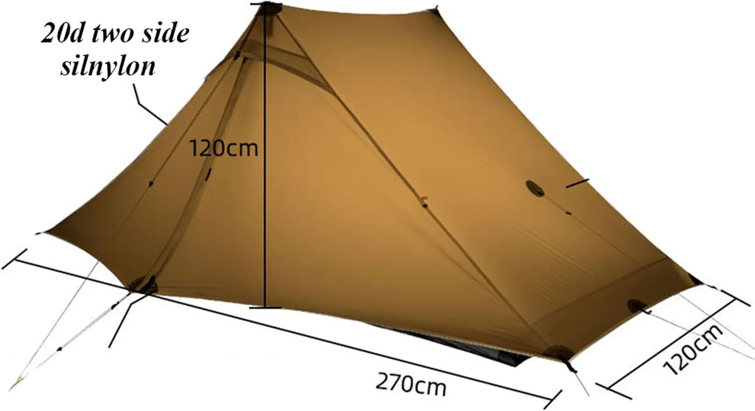 3F UL Gear Lanshan Pro Ultralight Tent 3-Season Camping Tent, Ideal for Camping in The Garden,Outdoor Lightweight Camping Shelter and Hiking Tent