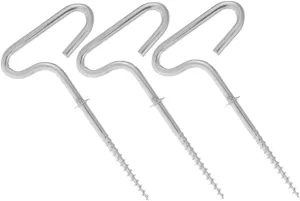 3Pcs Spiral Stake Tent Pegs for Outdoor Camping Durable Galvanized for Tents Awnings and Heavy Duty Camping Stakes