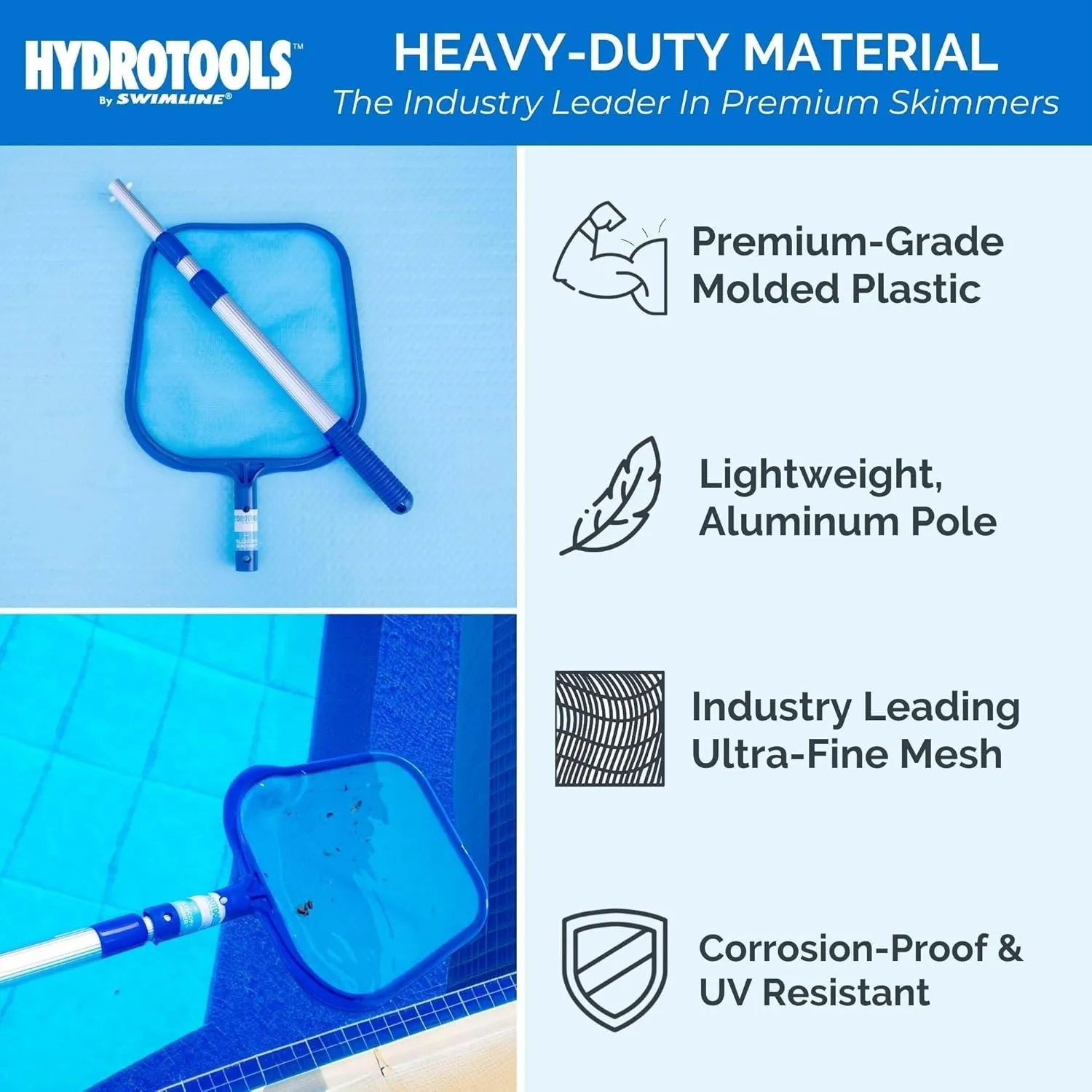 4' Adjustable Telescopic Skimmer Maintenance Net