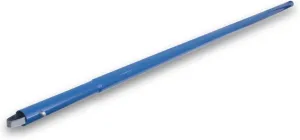 4 Pack QLT by Marshalltown 17-6ASU Blue Powder Coated 72" x 1-3/8" Aluminum Push Button Handle Section with Swaged Connection (14258)
