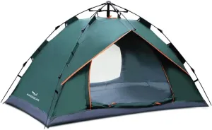 4-Person Portable Pop-Up Tent - Perfect for Camping, Hiking, and Mountaineering! Waterproof, Windproof, and Easy to Set Up Instantly