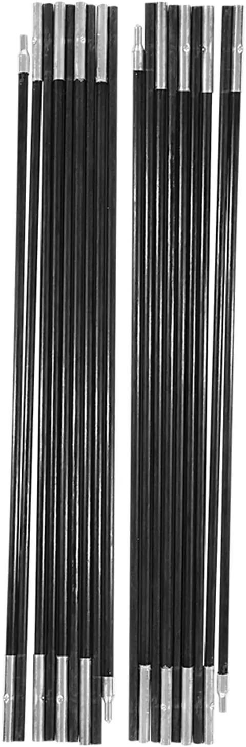 4.9m Tent Support Rod Tent Pole Awning Rod Fiberglass Tent Pole Tent Accessories for Mountaineering Cycling Tours Kayaking Expeditions Camping