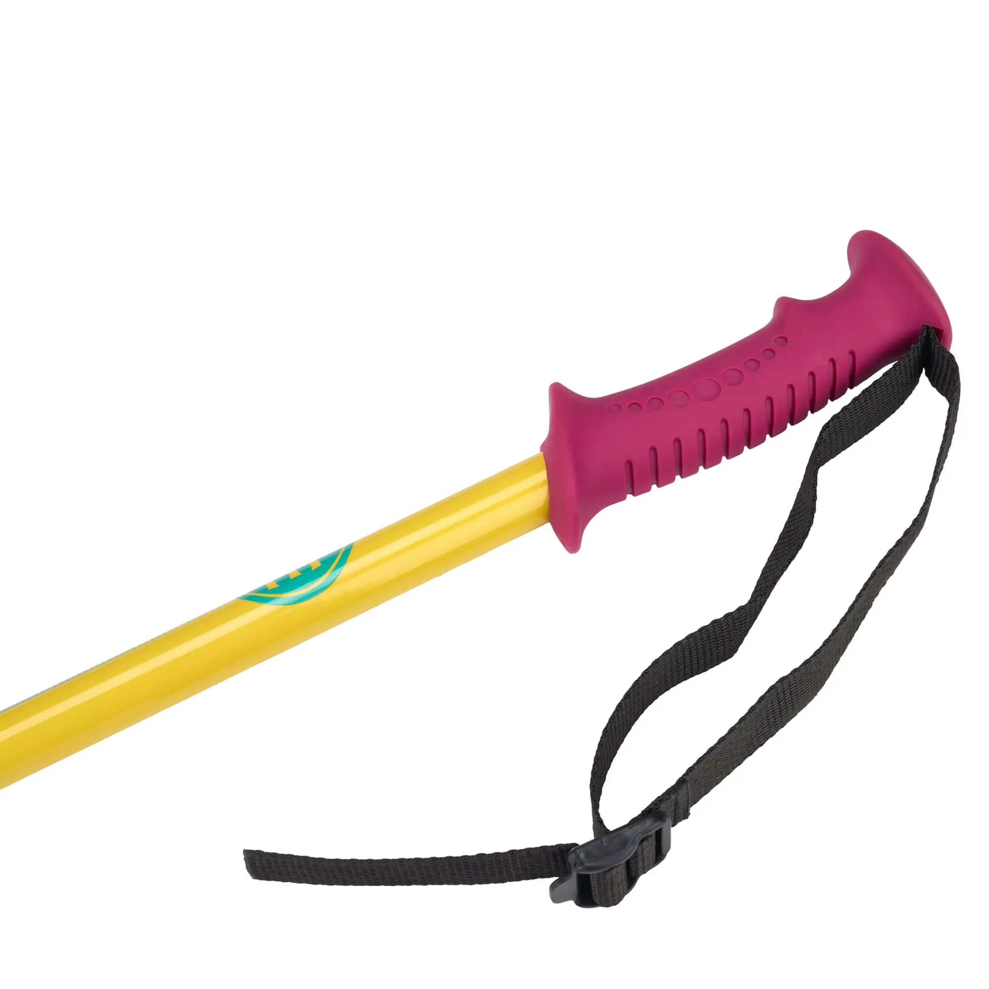 5th Element 2 Stealth Retro Ski Poles - Yellow/Pink