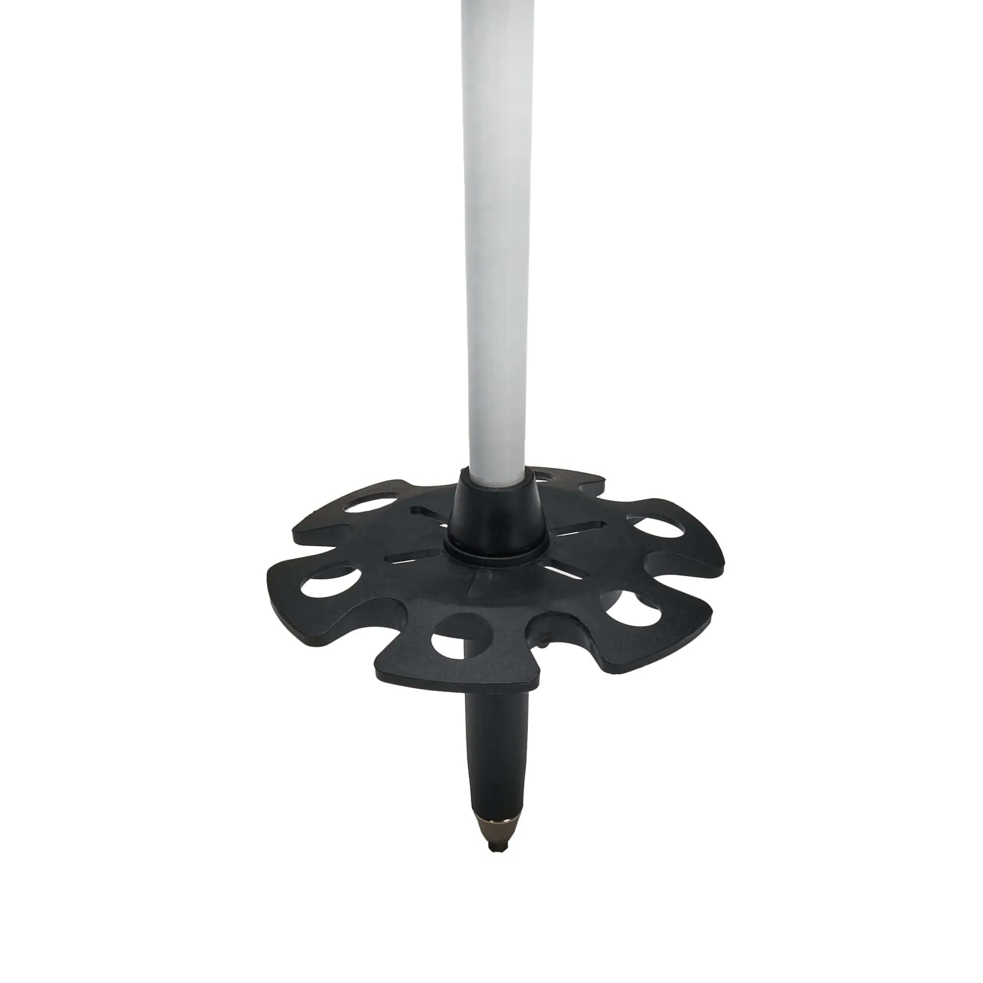5th Element Stealth 2 Kids Ski Poles - White/Silver