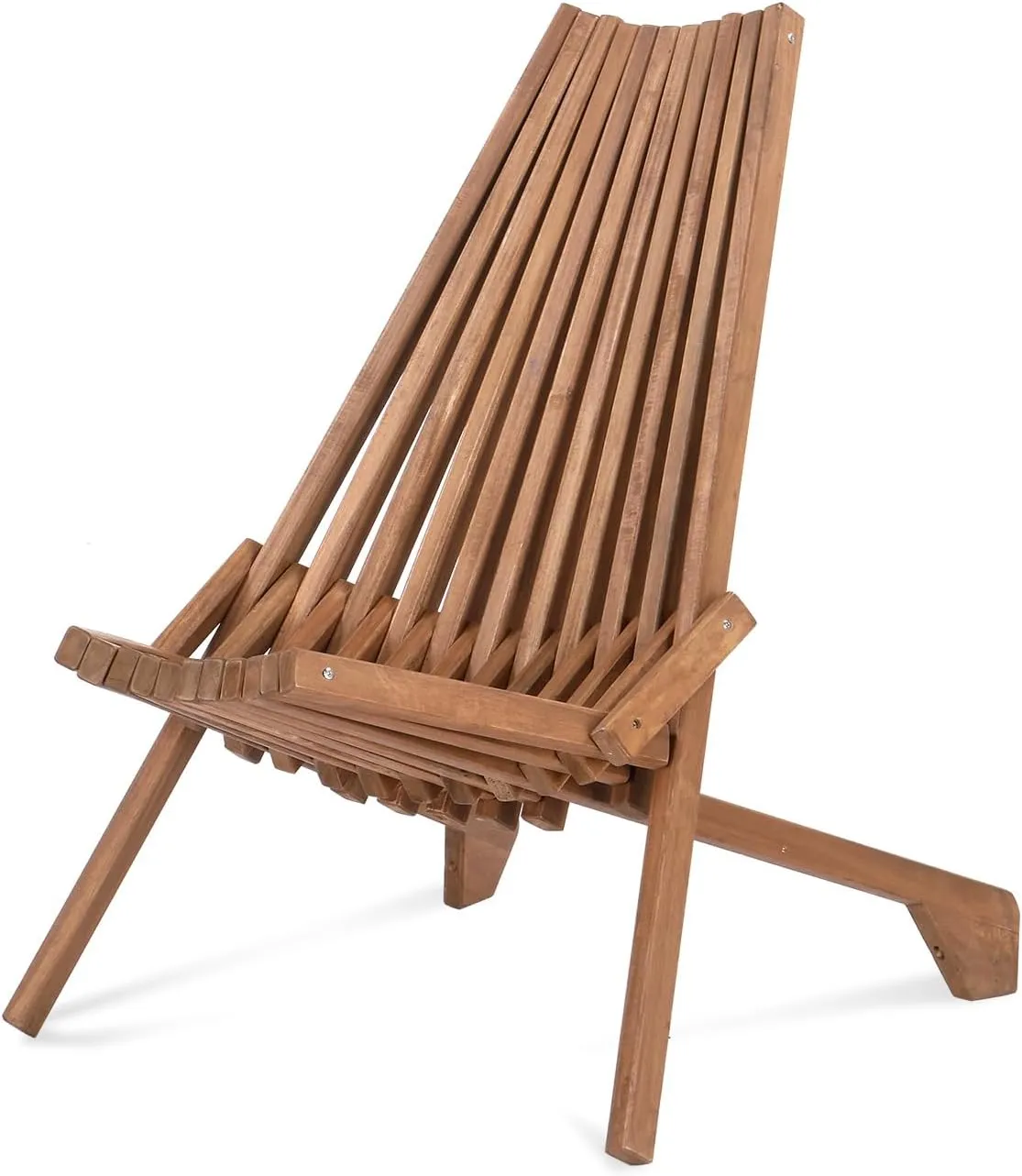 Acacia Wood Folding Outdoor Chairs Patio Chair Furniture Comfy Adirondack Chairs Lounge Chair for Deck Fire Pit Porch Camping,Up to 400LBS