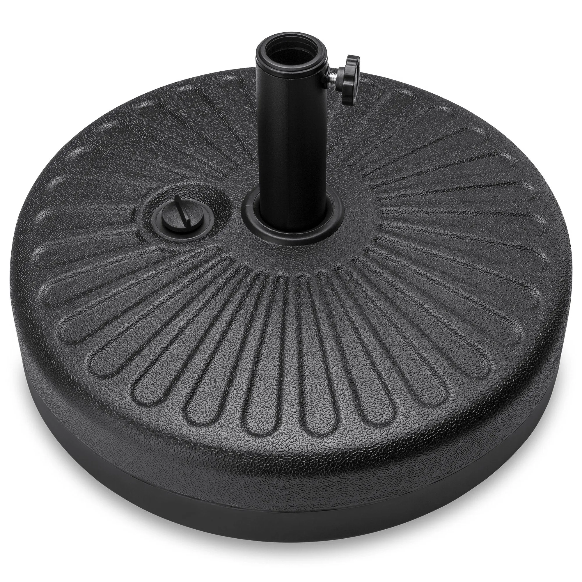 Adjustable Knob Plastic Pole Minimalistic Patio w/ Umbrella Holder Smart Accessory Base
