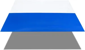 Alion Home Nylon Ripstop Water Repellent Fabric for Sun Shelter, Home Flag, Outdoor Banner, Beach Tent, Shade Canopy and Kite, Two-Tone Vibrant Color (9' x 15', Blue&White)