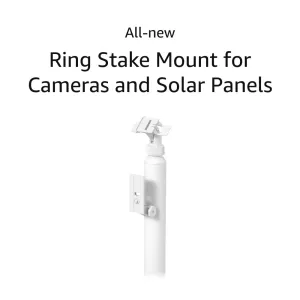 All-New Ring Stake Mount for Cameras and Solar Panels, White
