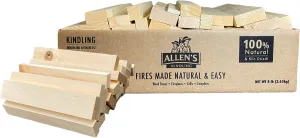 Allen's Natural Kindling Wood – 8 LB Box of Kiln-Dried Fire Starter Sticks for Campfires, Wood Stoves & BBQ – Easy to Light Fire Pit – Clean Burn Fire Starter Logs – No Chemicals or Odors