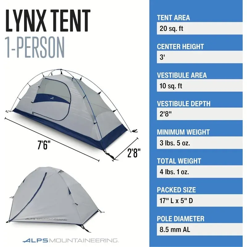 ALPS Mountaineering Lynx 1-Person Lightweight Backpacking Tent