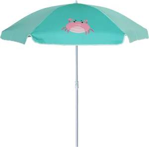 AMMSUN 5ft Seaside Beach Umbrella for Sand and Water Table - Kids Durable Umbrellas for children Beach Camping Garden Outdoor Play Shade