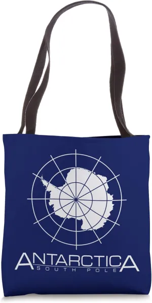ANTARCTICA SOUTH POLE ANTARCTIC CIRCLE CONTINENT Tote Bag