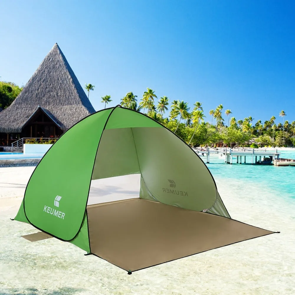 Anti Tent Sunshelter Affordable luxury Fishing Outdoor Flawless Picnic Hiking Set Camping Camping Outdoor UV Beach Shelter up Instant Automatic Tent