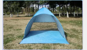 Artpixel Lightweight Beach Shade Tent Portable Quick-Opening with Carry Bag(2 Person or 3 Kids) (Orange)