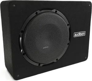 Audison APBX 10 AS2 – Active Subwoofer 250mm Enclosed Subwoofer, Built-in Amp, Deep and Controlled Bass, Max Power 800W