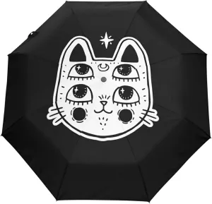 Automatic Folding Umbrella, Portable Strong Travel Rain Umbrella, Auto Open/Close Lightweight Compact Sun Anti-UV Parasol