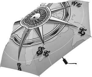 Automatic Lightweight Folding Umbrella, Auto Open/Close Portable Sun Travel Parasol, Compact Anti-UV Strong Rain Umbrella