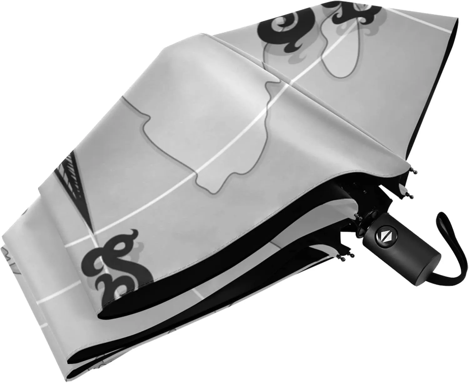 Automatic Lightweight Folding Umbrella, Auto Open/Close Portable Sun Travel Parasol, Compact Anti-UV Strong Rain Umbrella