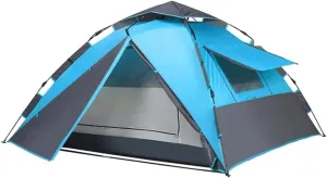 Automatic Pop Up Tent for Camping 4 Person with 5 Waterproof Instant Family Tent Hiking Outdoor Tent Tents for Camping