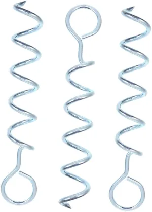 Balacoo Strong Tent Ground Pegs Heavy Duty Camping Stakes for Beach Tents Gazebos Tarps Gardening 3 Pack