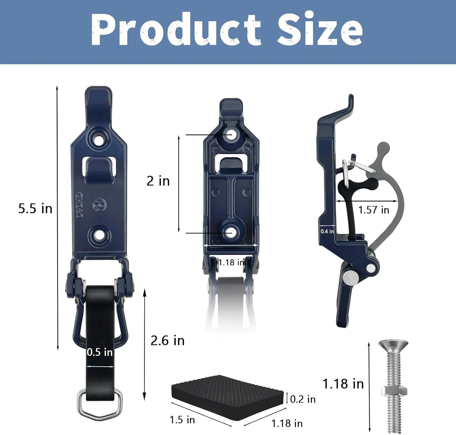 Bazen 6PCS Shovel Mount for Roof Rack Overland Gear Rotopax Mount Shovel Holder for Truck Tool Holder,Rubber Clamp Grip Mounting Kit Fits Shovel Holder Wall Mount, and Pole Clamp