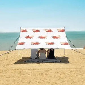 Beach Shade Tent with UPF50  UV Protection,Hermit Crab Cute Lightweight Camping Sun Shelter for Outdoor,Camping Trips, Fishing, Backyard,Picnics,Easy Set Up and Carry 9x10.5 FT