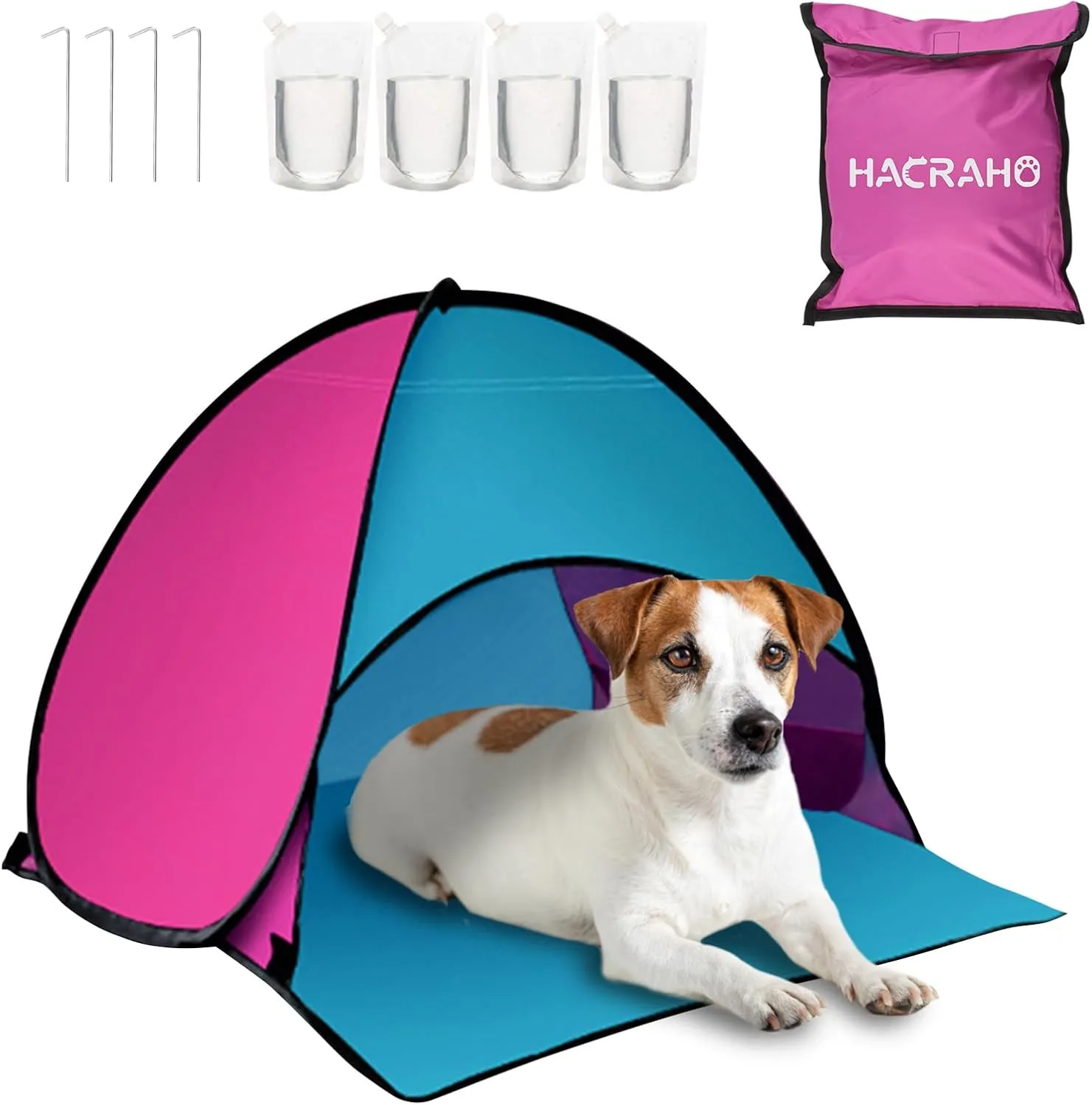 Beach Sun Shelter, 1 Pack Automatic Instant Beach Tent Waterproof Beach Tent Sun Shelter for Outdoor Camping Picnic, Pink