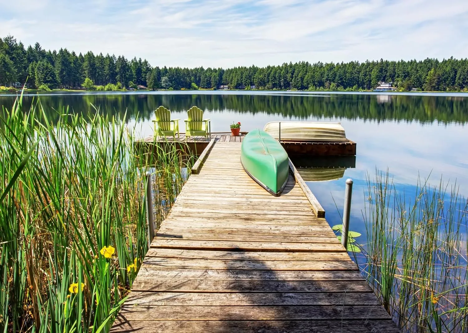 BELECO 10x8ft Fabric Lakeside Wooden Pier Fishing Backdrop Forest Lake Canoe Boat Fishing Boat Gone Fishing Background Fishing Theme Party Decorations Studio Booth Photoshoot Props