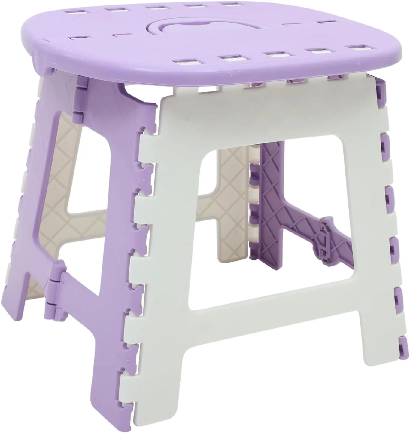 BESPORTBLE Folding Foot Stool Compact Plastic Chair Portable Seating for Home Travel Skid-